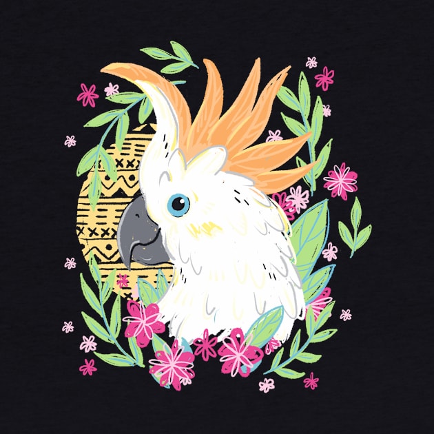 Citron Crested Cockatoo by IllustratedActivist